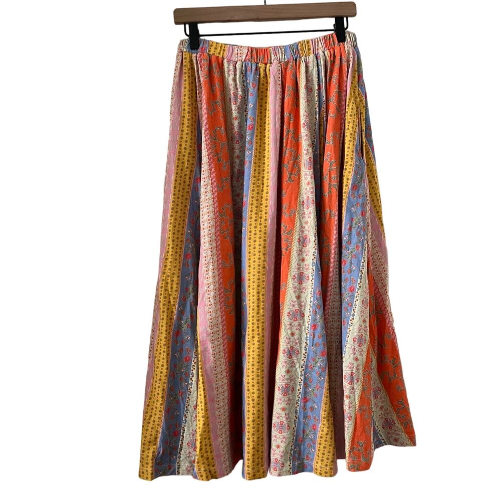 Free People As It Was Two Piece Skirt Set In Oak Multi Tropical Print Size M - Picture 7 of 16